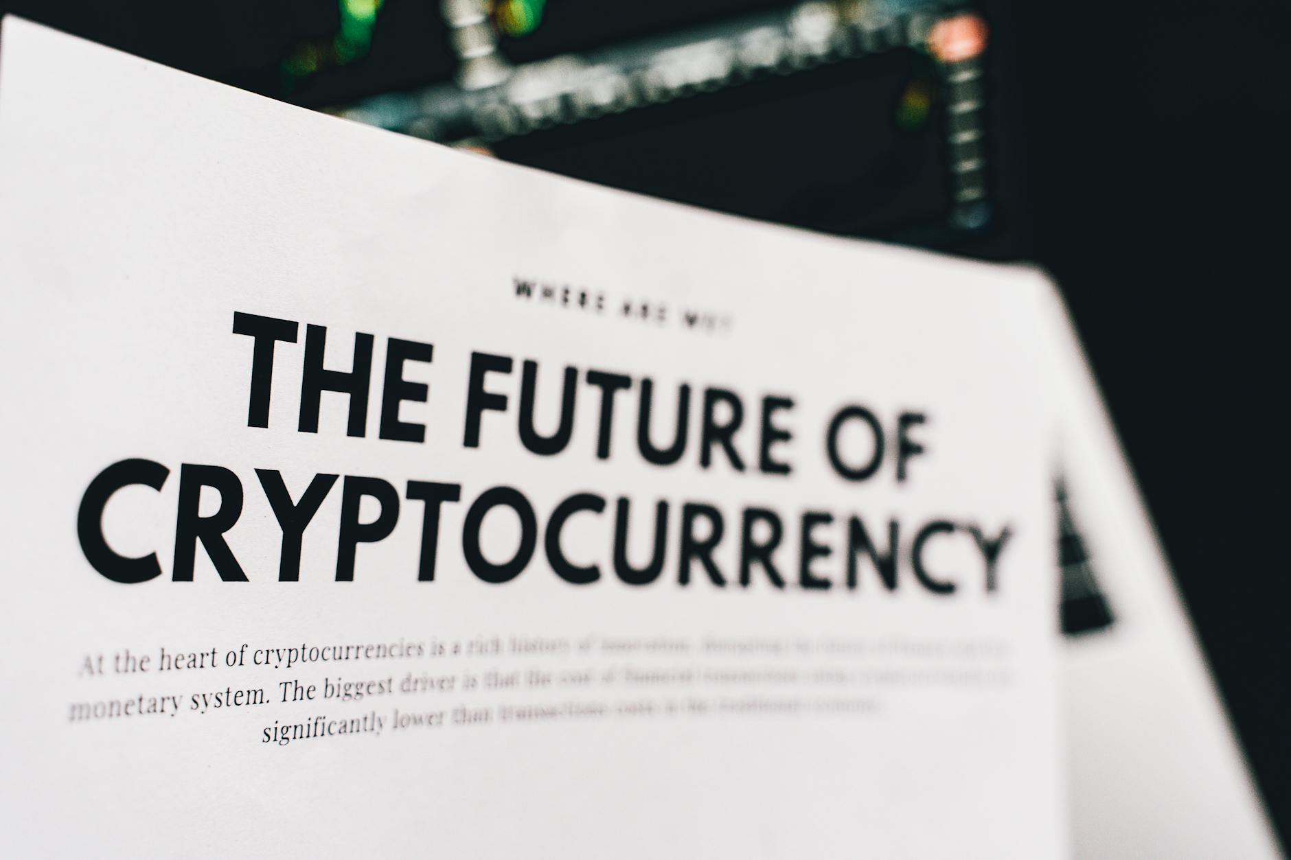 A document highlighting the future trends and impacts of cryptocurrency.